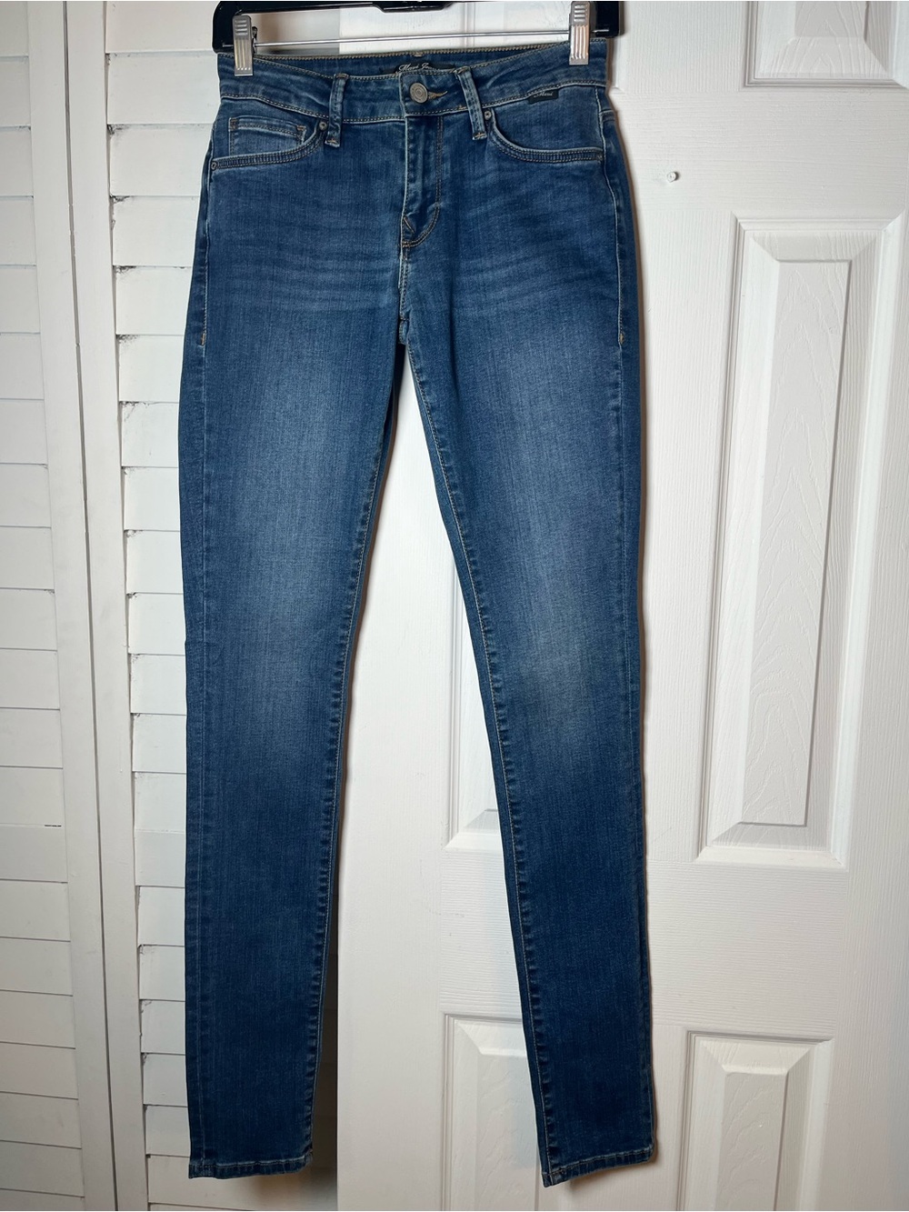 Mavi Alexa Mid-Rise Skinny Jeans Blue Wash Size 25 x 34 Denim